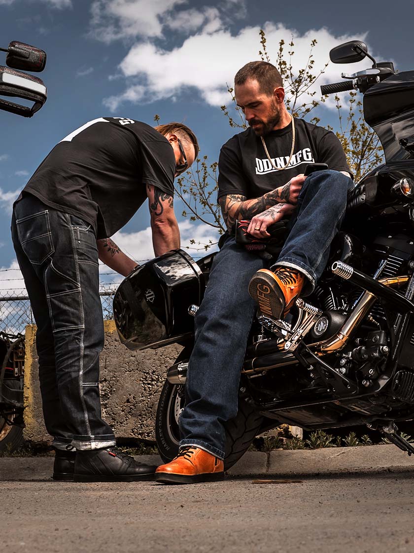 Apex Aero Perforated Motorcycle Shoes - Waxed Brown - Image 5