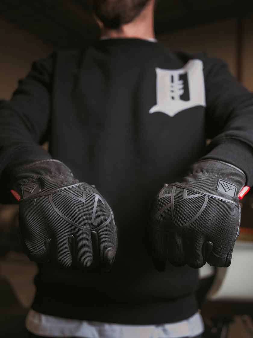 D3O Heavy Hitters Motorcycle Gloves - Black Ops - Image 6