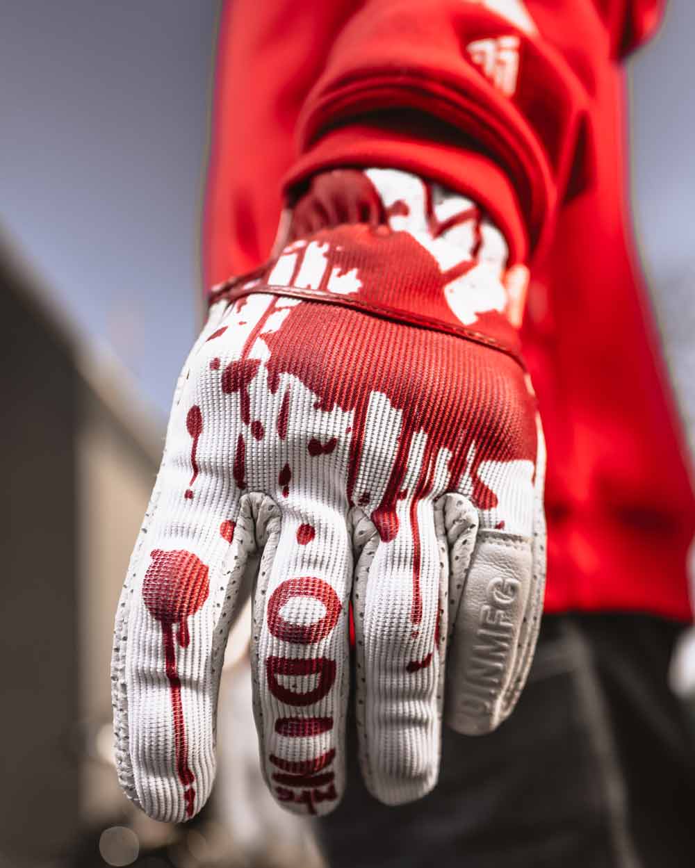 D3O Heavy Hitters Motorcycle Gloves - Bloodbath - Image 6