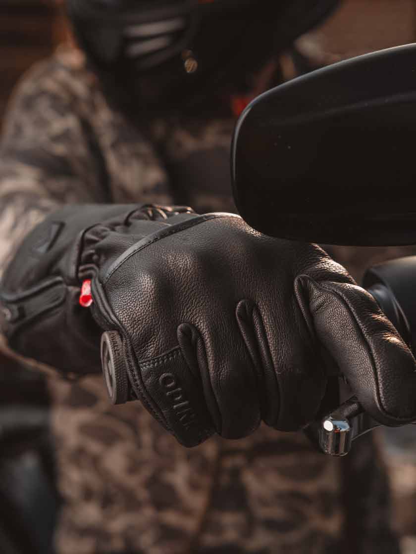 D3O Heavy Hitters Motorcycle Gloves - Waterproof Gauntlets - Image 4