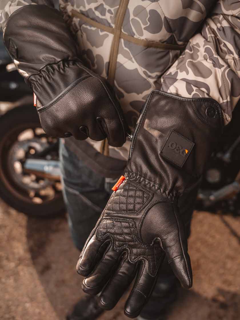 D3O Heavy Hitters Motorcycle Gloves - Waterproof Gauntlets - Image 5