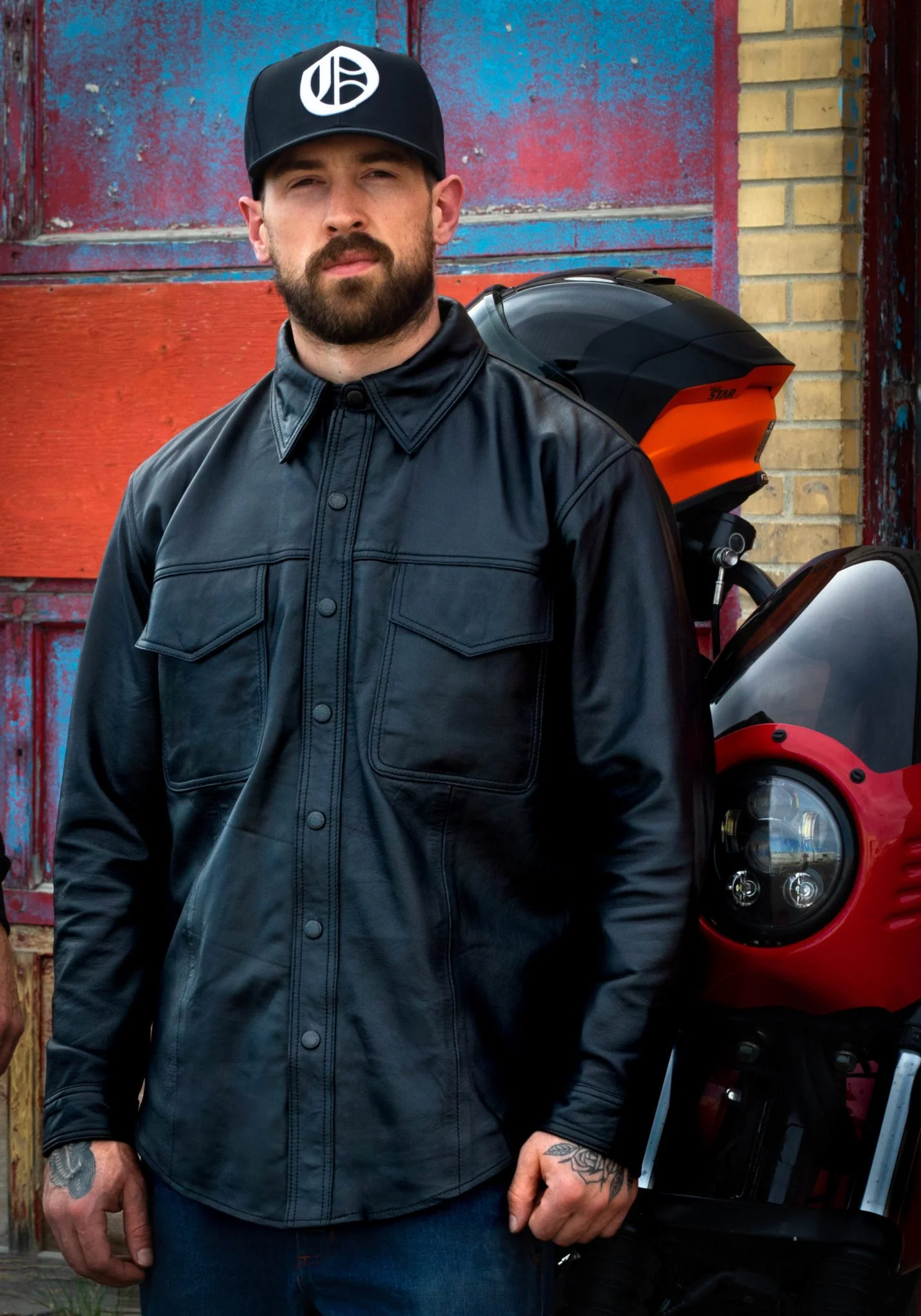 Men's Leather Shirt - Image 3