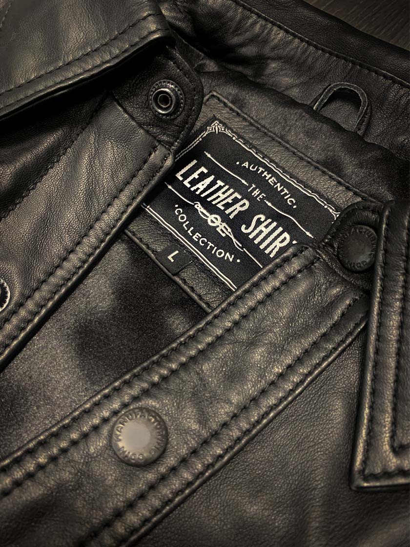 Men's Leather Shirt - Image 8
