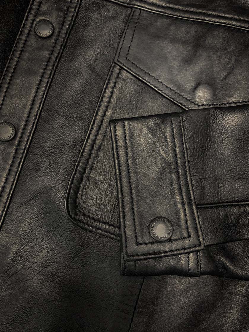 Men's Leather Shirt - Image 9