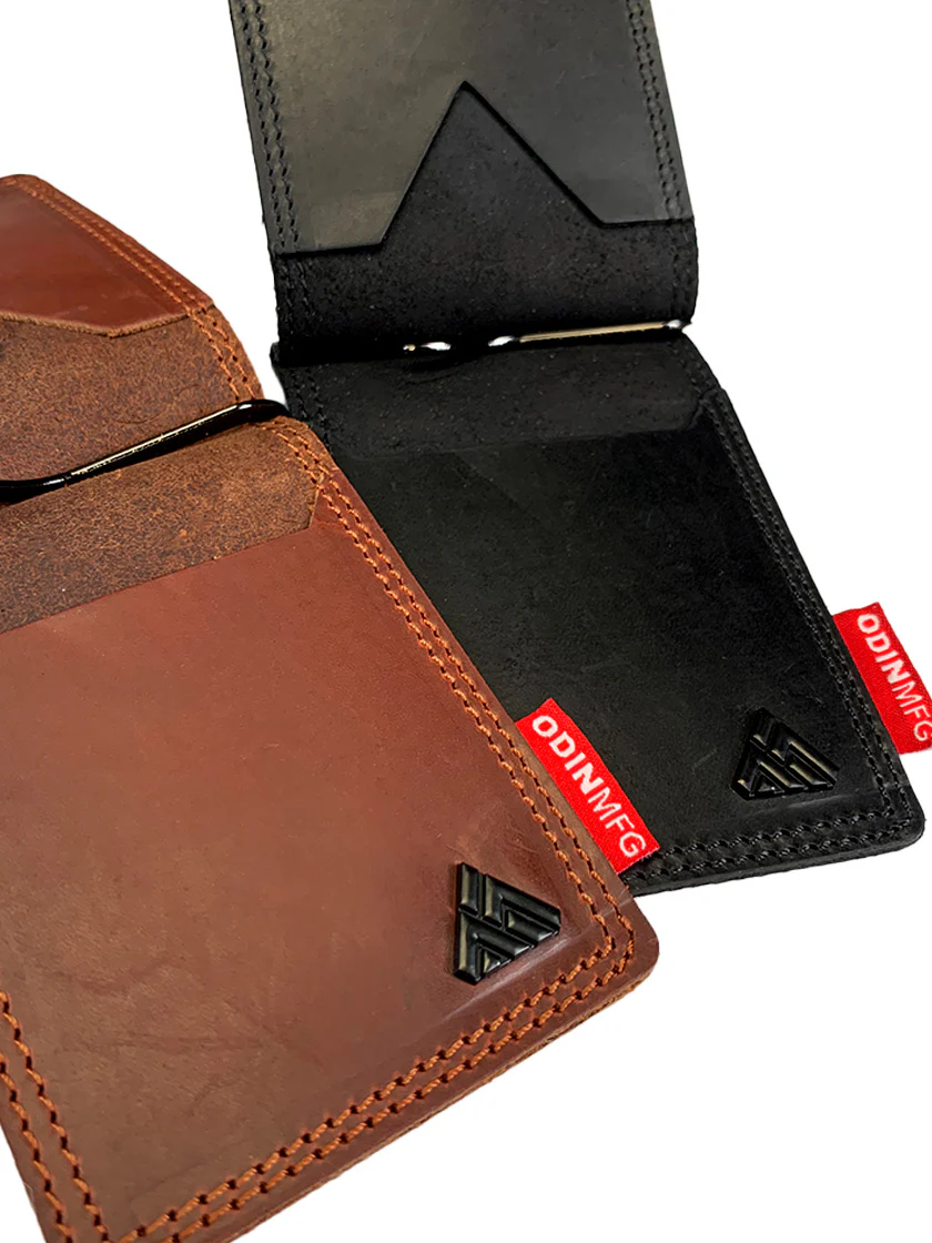 Stacked Logo Slimline Leather Billfold Wallet - Image 5